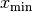 x_{\textrm{min}}